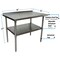 Bk Resources Work Table Stainless Steel With Undershelf, 1.5" Rear Riser 48"Wx30"D VTTR-4830 - alternate 2